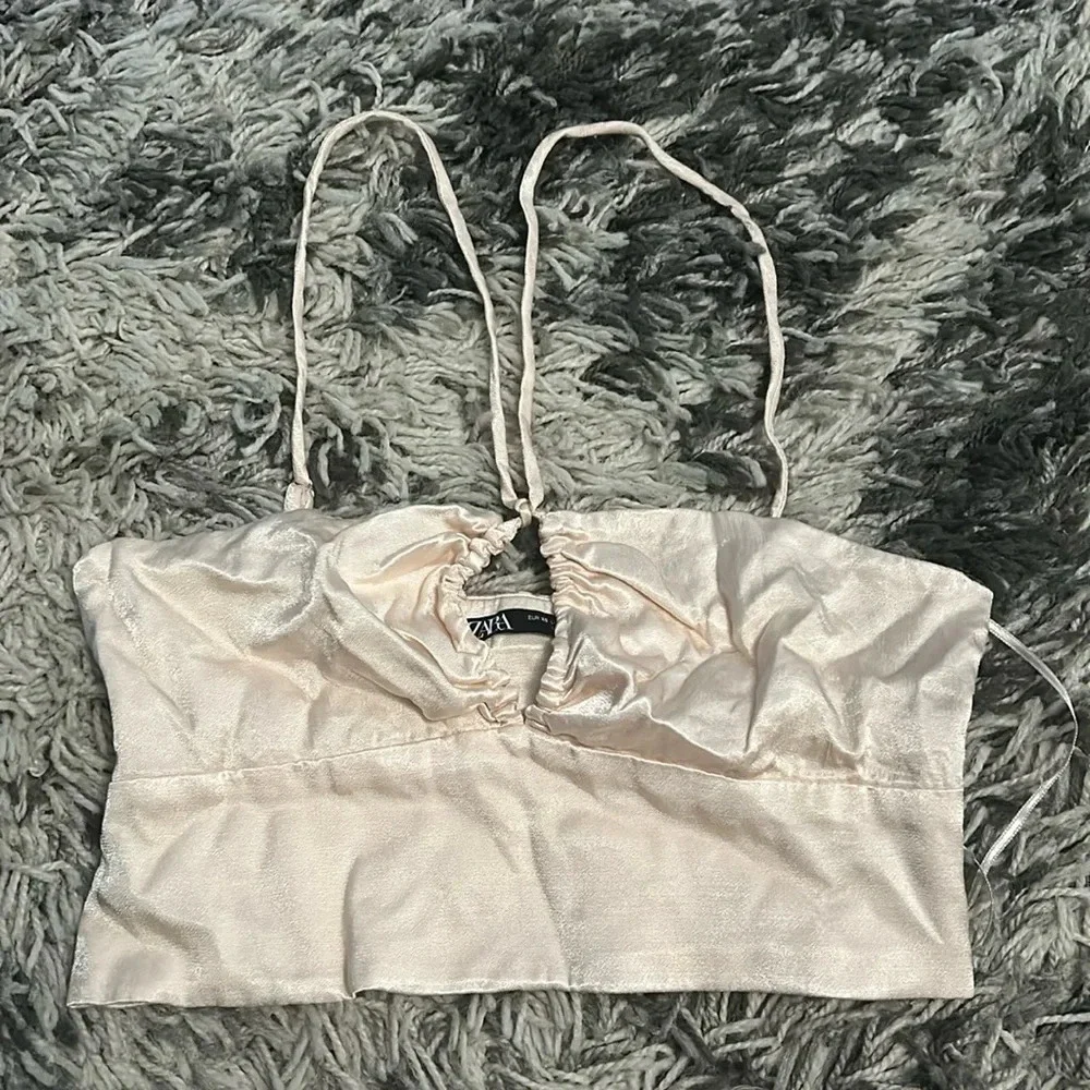 Pale Pink Zara Crop Top - Picture 1 of 4